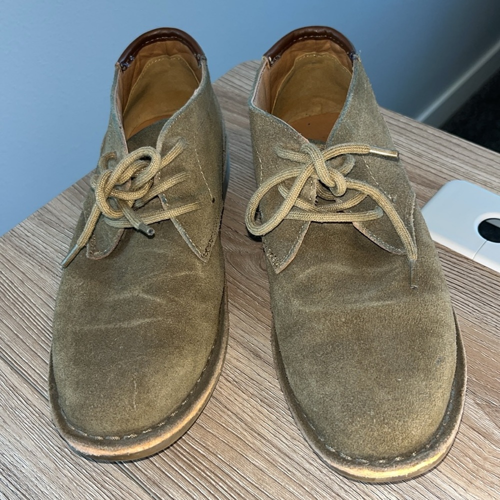 Kenneth Cole New York Tan Leather Lace Up Dress Shoes - Picture 3 of 7